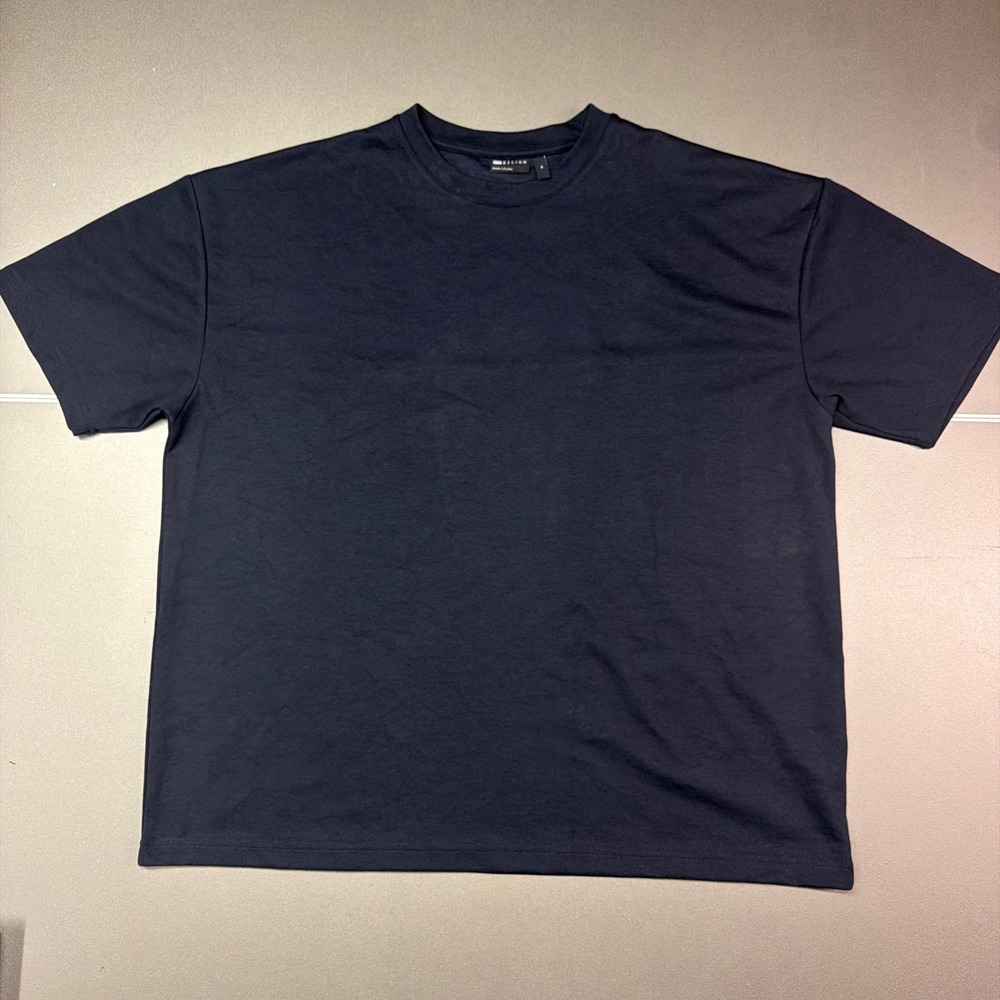 ASOS DESIGN Mens Oversized T-Shirt Navy‎ Blue Crew Neck Short Sleeve Top Size M
